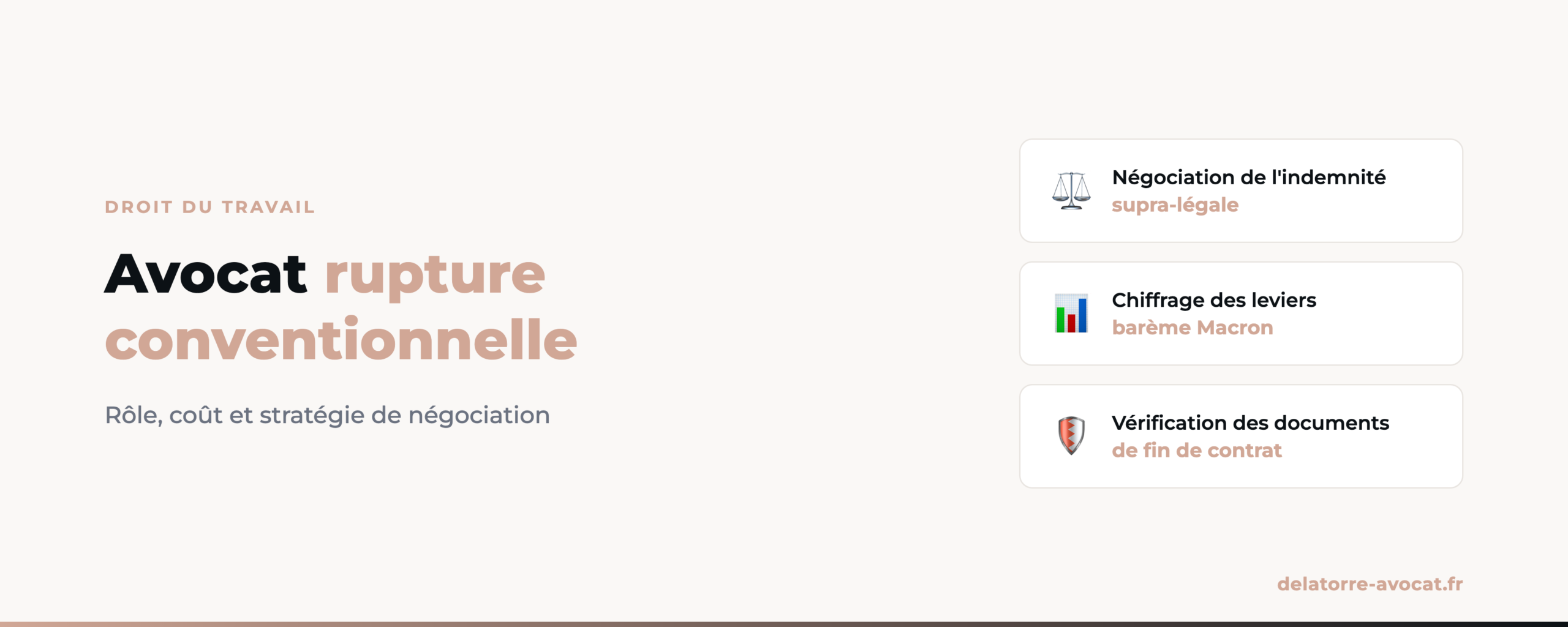 Avocat rupture conventionnelle : prix, rôle, cas concrets