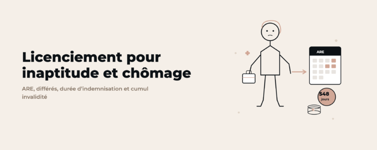 Licenciement pour inaptitude et chômage : droits ARE, durée et montant (2026)