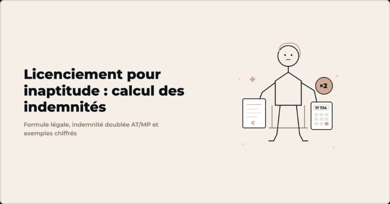 Licenciement pour inaptitude : indemnités, préavis et recours (2026)